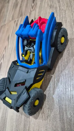 imaginex - veículo batman lançador disco com boneco