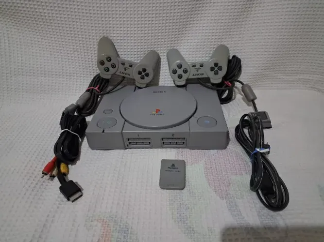 playstation 1 fat scph 9002 leitor novo com garantia