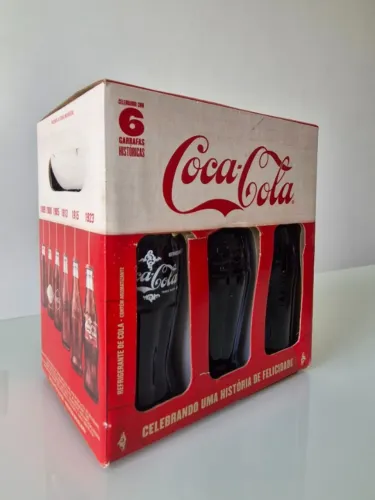 Kit Coca-Cola Edição Especial Históricas - Com 6 Garrafas Cheias (Pack Lacrado)