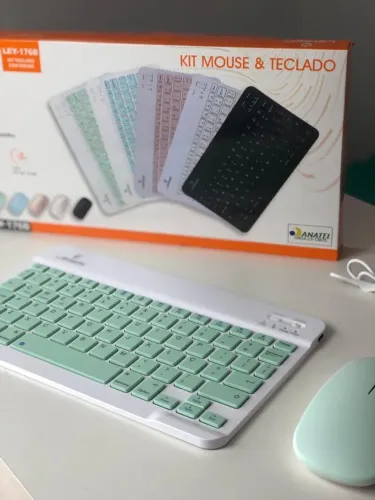 Kit Teclado + Mouse Bluetooth LehmoX LEV-176B - Bateria de Longa Duração
