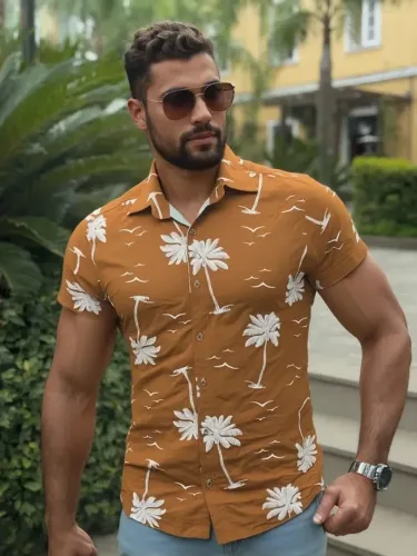 Camisa Estampada Viscose