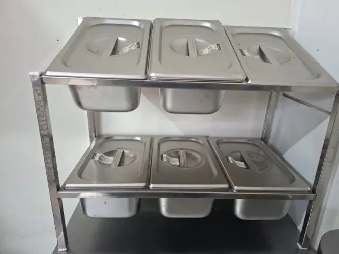 Banho-Maria Rechaud Inox 6 Cubas Seminovo