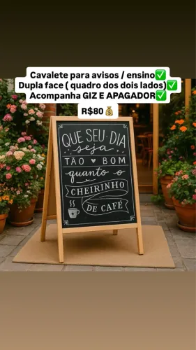 CAVALETE AVISO VENDO OU TROCO