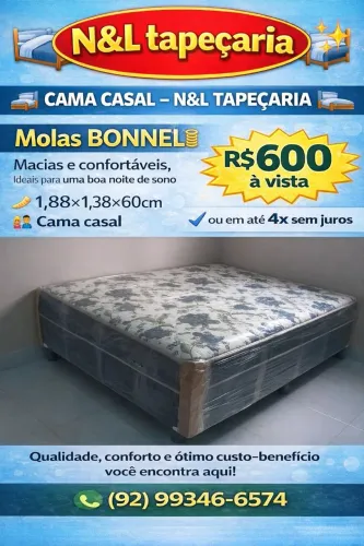Cama casal molas BONNEL novas