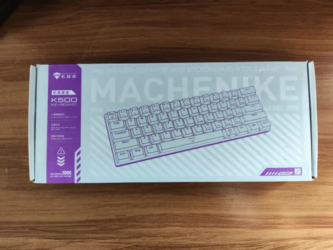 TECLADO MECÂNICO RGB 60% MACHENIKE K500 RED SWITCH
