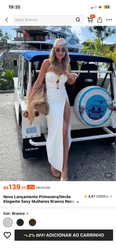 Conjunto saida de praia shein