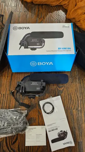 Microfone Profissional BOYA VM-190 - NUNCA USADO