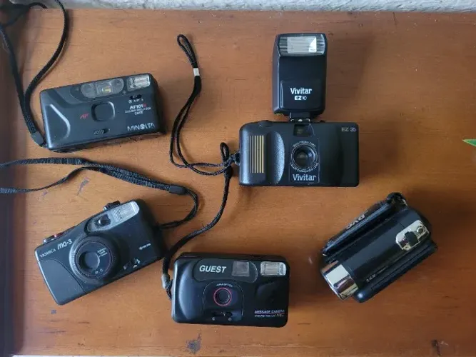 Câmeras analógicas para fotos ou decoração 