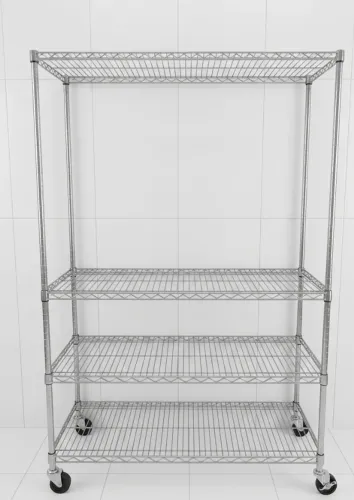 [DESCONTÃO] Prateleira Inox com Rodinha - 3 x R$117 no cartão de crédito