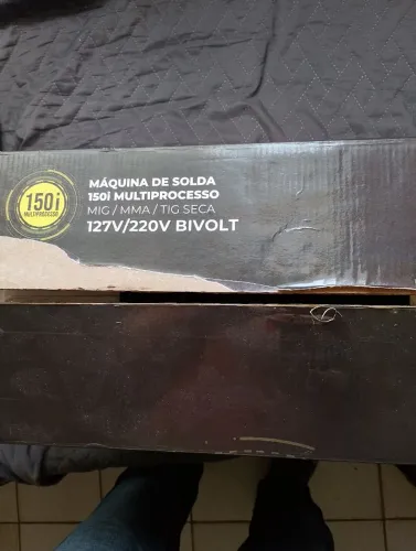 Máquina de solda MIG TIG e eletrodo de 150A sem gás.