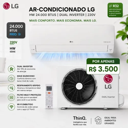 Ar condicionado Split 24k LG