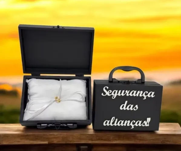 MALETE "SEGURANÇA DAS ALIANCAS" CASAMENTO