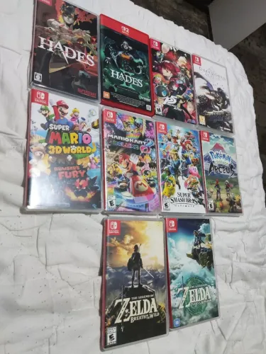 Lote jogos de Nintendo Switch mídia fisica