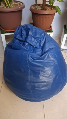 Puff em couro sintético