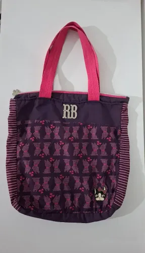 Linda bolsa RB roxo com rosa