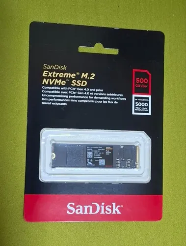 SSD 500GB SanDisk Extreme M.2 NVMe PCIe Gen 4