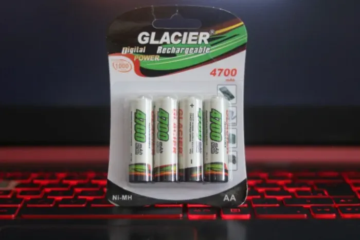 Kit 4 Pilhas AA Recarregáveis 4700mAh Neverdie Alta Capacidade
