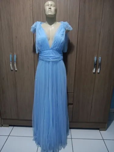 VESTIDO FESTA AZUL SERENITY SEMINOVO