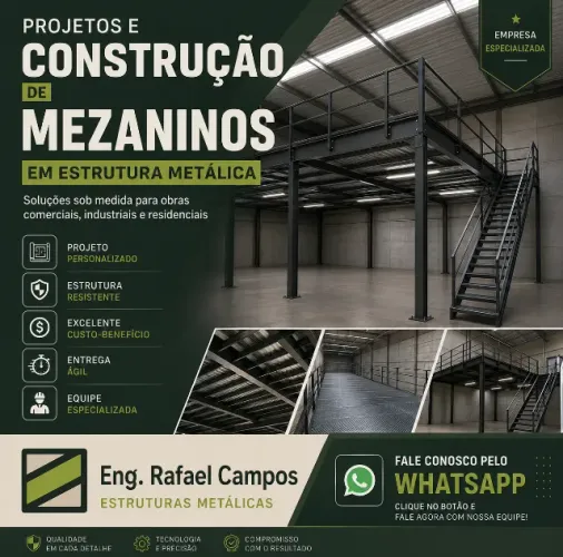 Mezanino Metálico para o seu Galpão 