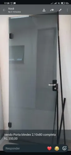 Porta Blindex e janela Blindex