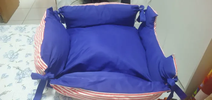 Cama pet acolchoada dupla face