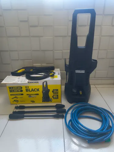 Lavadora de pressão Karcher K2 Black 1600 Psi + 2 lanças extras + mangueira de 20m, zero