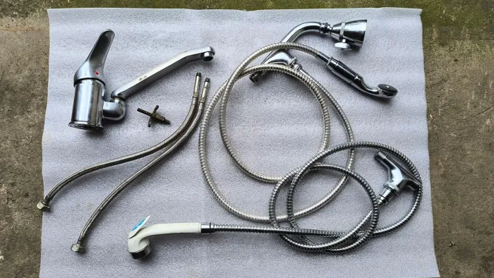 Kit Lavatório profissional Torneira mono comando latão maciço pesado