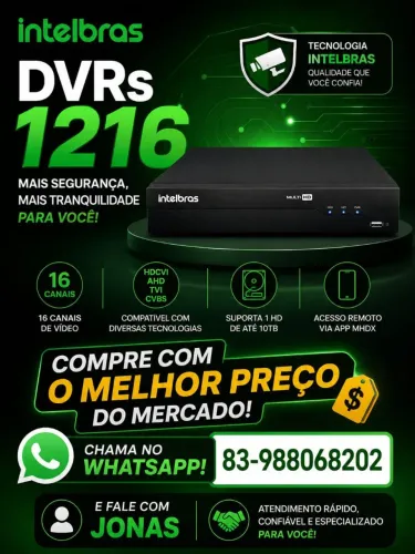 DVR DA INTELBRAS DE 16 CHS