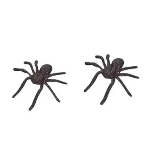 Mini Aranha De Plastico C/12 Pçs 6112
