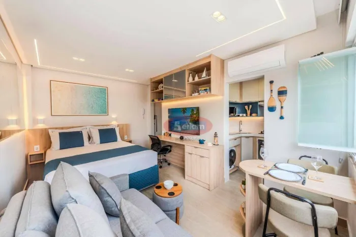 Apartamento com 1 dormitório à venda, 31 m² por R$ 550.000,00 - Embaré - Santos/SP