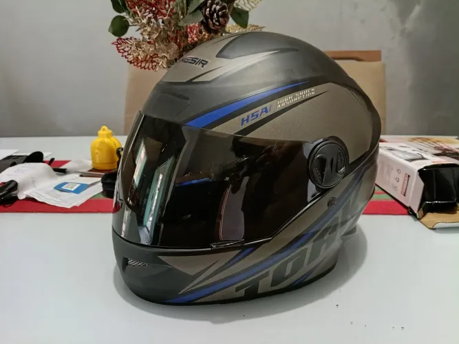 Capacete Pro Tork R8 Azul/Preto - Viseira Nova