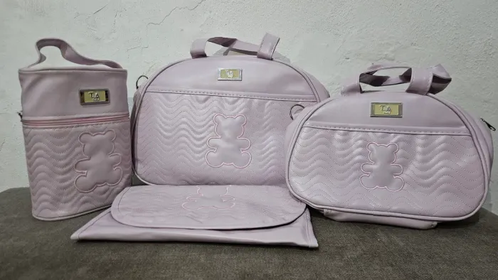 Kit Maternidade 4 Peças Lavanda - Estilo e Praticidade, IMPERDÍVEL!