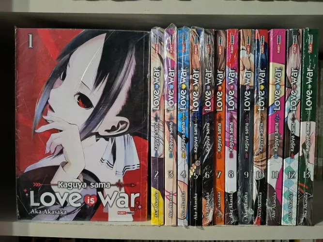 Coleção de Mangás Kaguya-Sama: Love is a war Vols. 1 ao 13 Novos e Lacrados! Romance