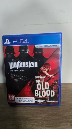 WOLFEINSTEIN THE NEW ORDER E OLD BLOOD PACK - PS4 GAME RARO