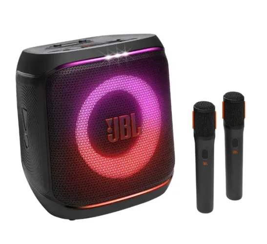 JBL PartyBox Encore 2, com 2 microfones sem fio, até 15 horas, bivolt