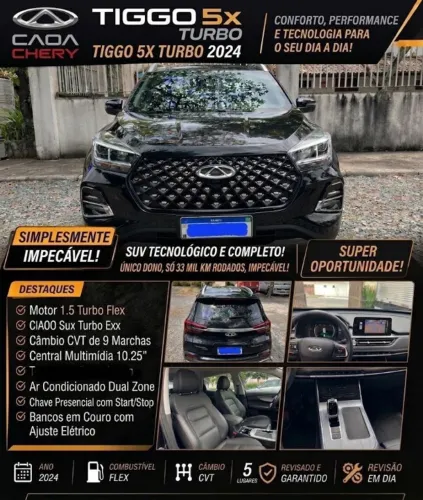 Chery Tiggo 5X Sport 1.5 Turbo Flex Aut. 2024