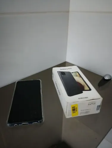 Celular Samsung A12 128G + caixa + Película privacidade + Capinha de silicone + carregador