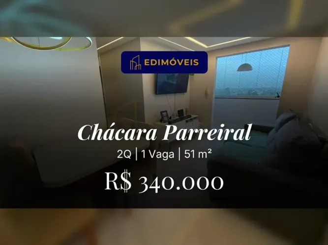 Chácara Parreiral: Apartamento 2 quartos, investimento em porteira fechada!