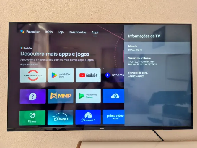 TV Philips 4K LED Ultra HD AndroidTV
