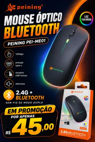Mouse óptico bluetooth Peining PEI-ME01