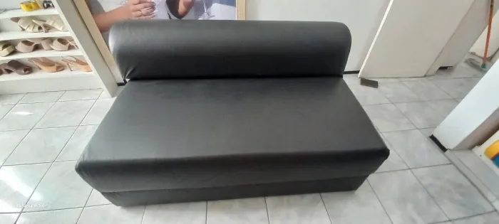 SOFA CAMA 2 LUGARES PRETO TOK&STOK