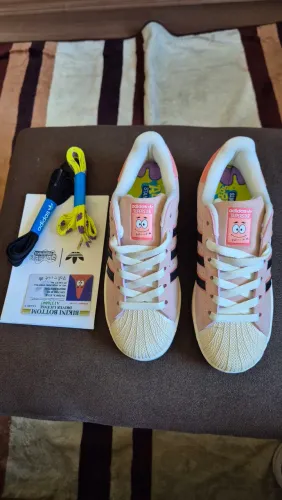 Adidas superstar patrick star rosa tamanho 35