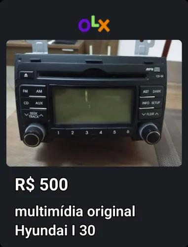 multimídia Hyundai I 30 original 