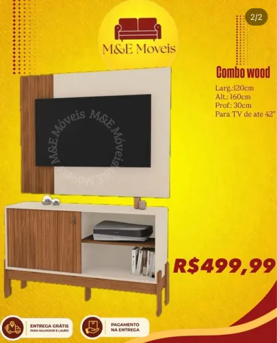 Combo rack e painel para tv de até 42