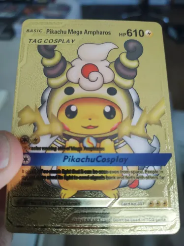 Carta Pokémon Pikachu Gold