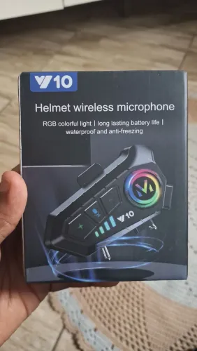 Intercomunicador para Capacete V10 Bluetooth novo na caixa