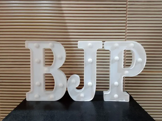 Luminária 3D Decorativa Branco 21CM A-Z