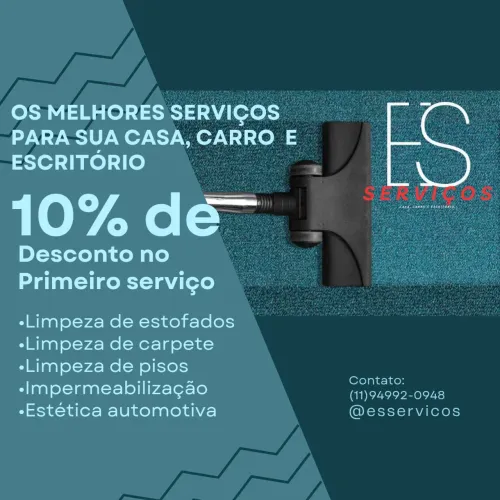 ? ES PRESTAÇÃO DE SERVIÇOS - LIMPEZA PROFISSIONAL DE ESTOFADOS E CARPETES EM SÃO PAULO