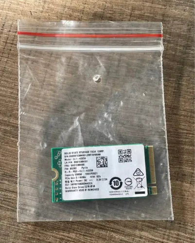 Ssd nvme 256gb tamanho 2242 com Windows 10