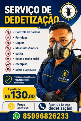 PROMOÇÃO DEDETIZAÇÃO 